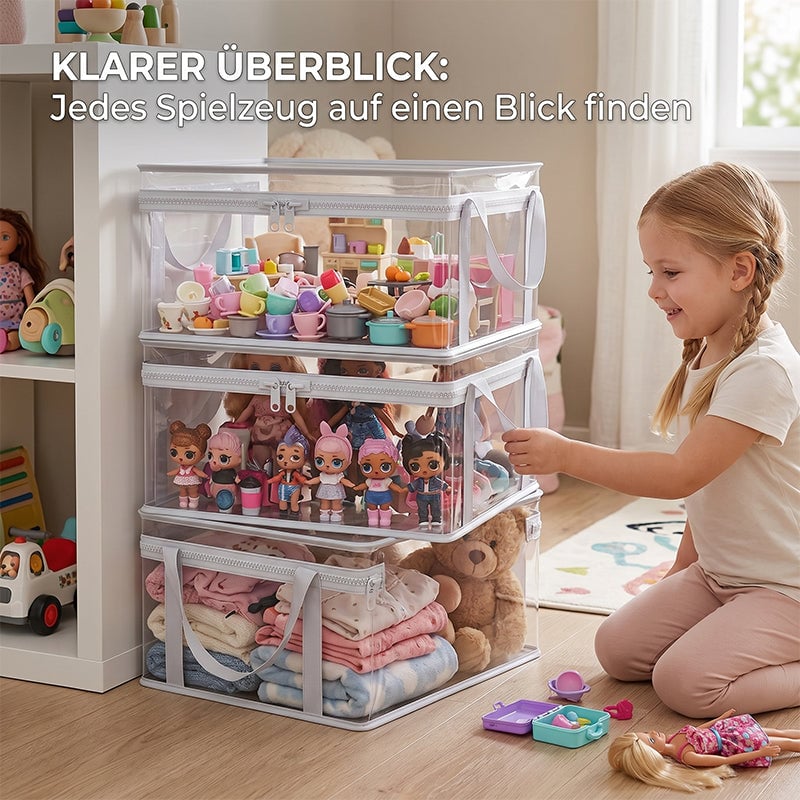 Aufbewahrungseimer für Kinderpuppen