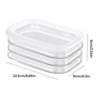 3 Layer Reusable Food Storage Container