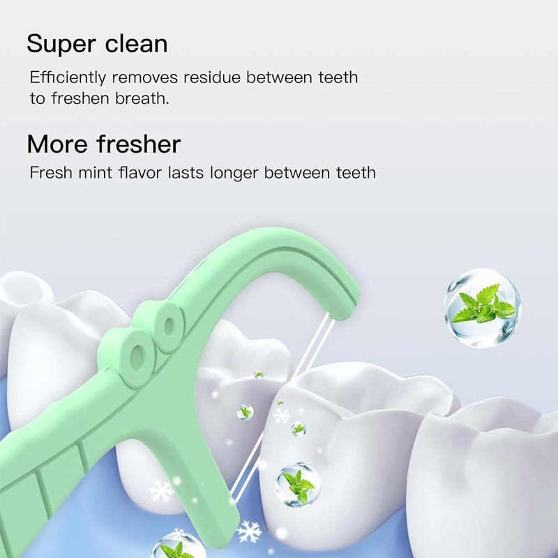 ✨ Disposable Floss Picks Twin-Line