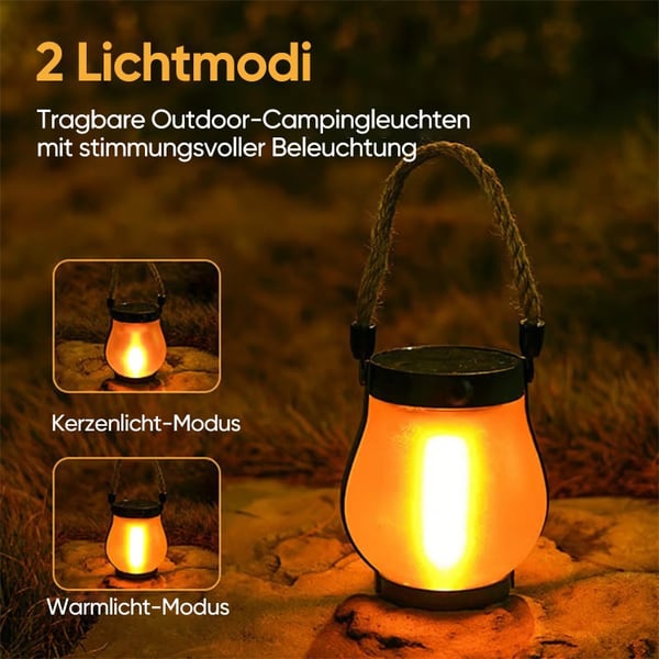 Hanfseil-Solarlichter