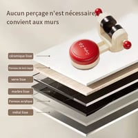 Support de douche à ventouse réglable
