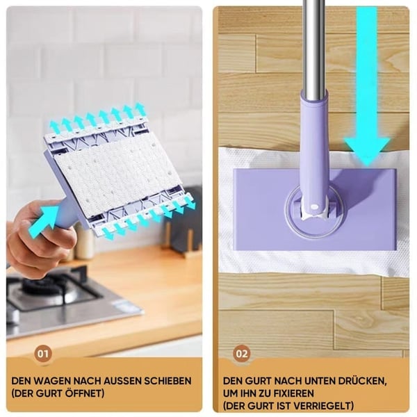 Praktischer Mini-Wischmopp mit Stoffwechsel