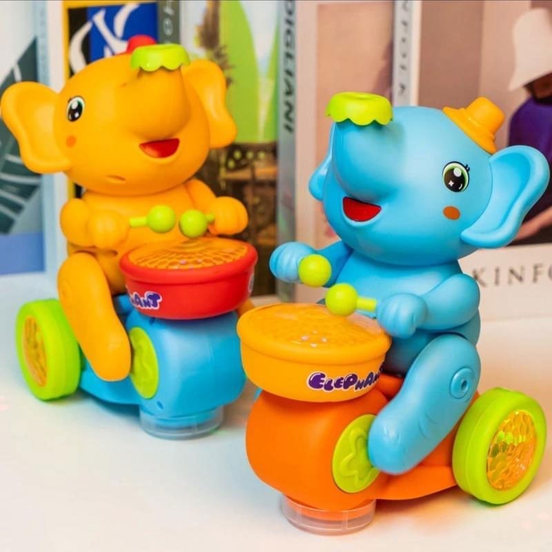 Interactive LED Elephant Toy for Toddlers & Kids with Realistic Sounds