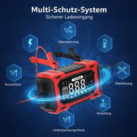 Intelligentes 12V 6A Batterieladegerät für Auto & Motorrad