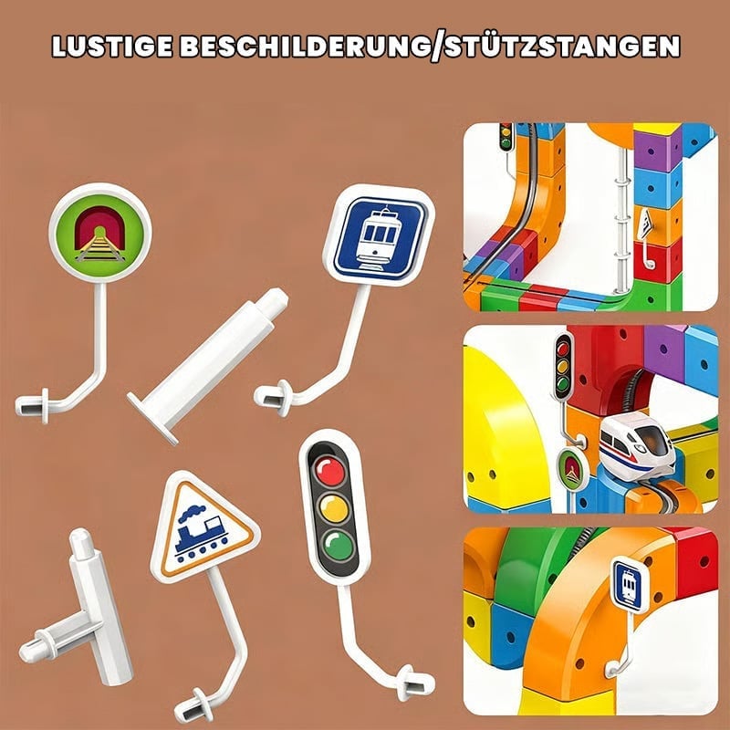 3D STEM Elektrisches Eisenbahn-Set