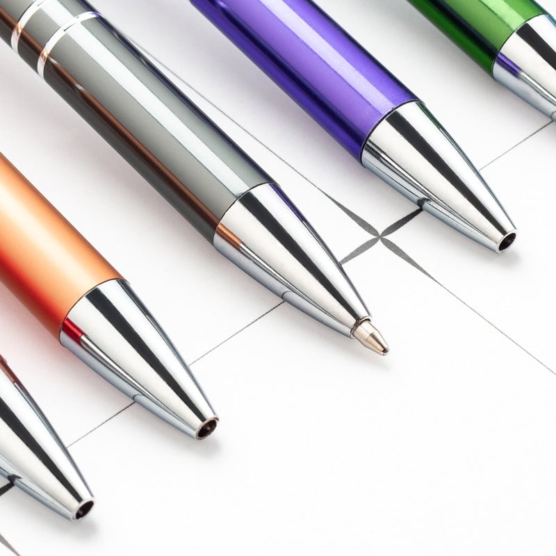 5 Pcs Ballpoint Pens with Interesting Text