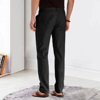 Men's Casual Pants Elastic Waist Drawstring Cargo Trousers