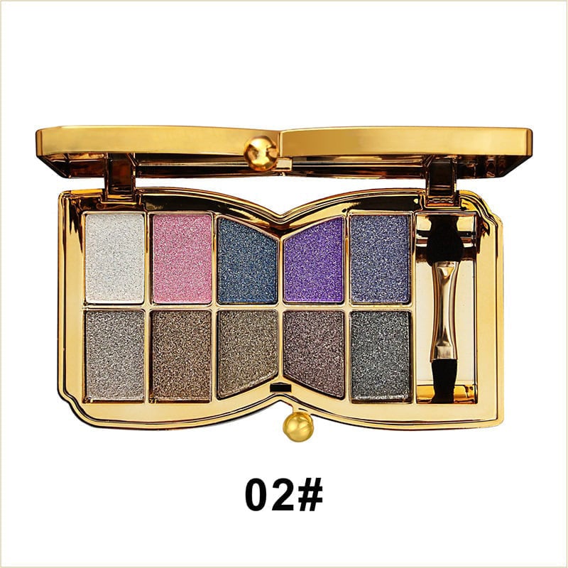 10 Colors Sparkle Shimmer Eyeshadow Palette