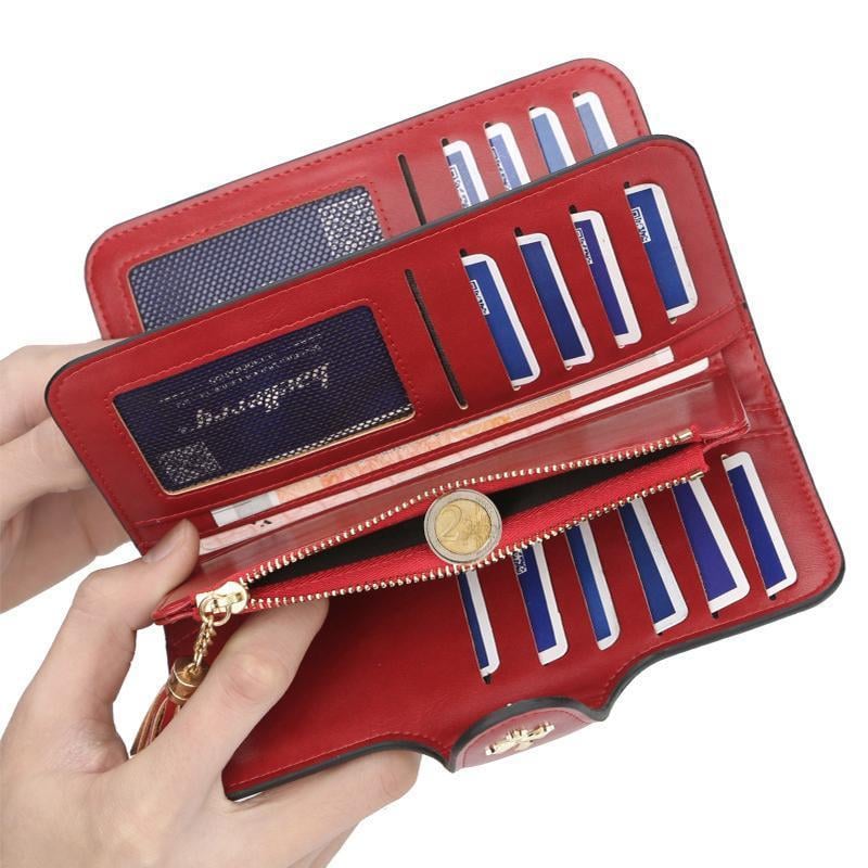 Quaste Design Schnalle große Kapazität lange Brieftasche