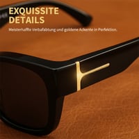 Polarisierte quadratische Sonnenbrille mit umschließendem Design