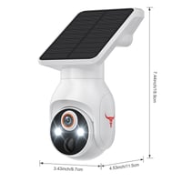 Solar powered color night vision camera