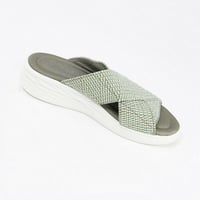 Stretch Cross Orthotic Slide Sandals