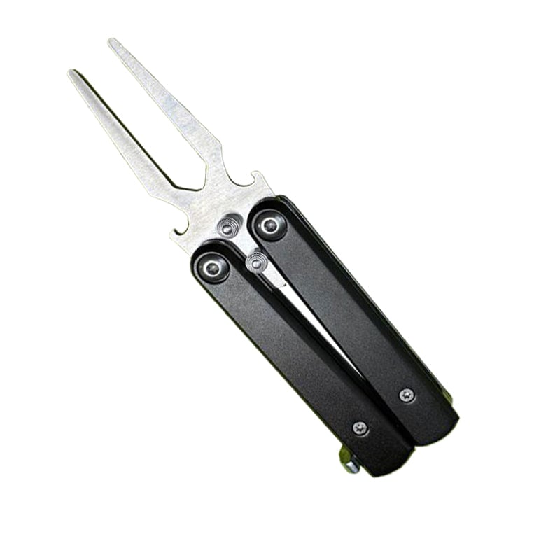 Folding Butterfly Golf Divot Tool with Bottle Opener