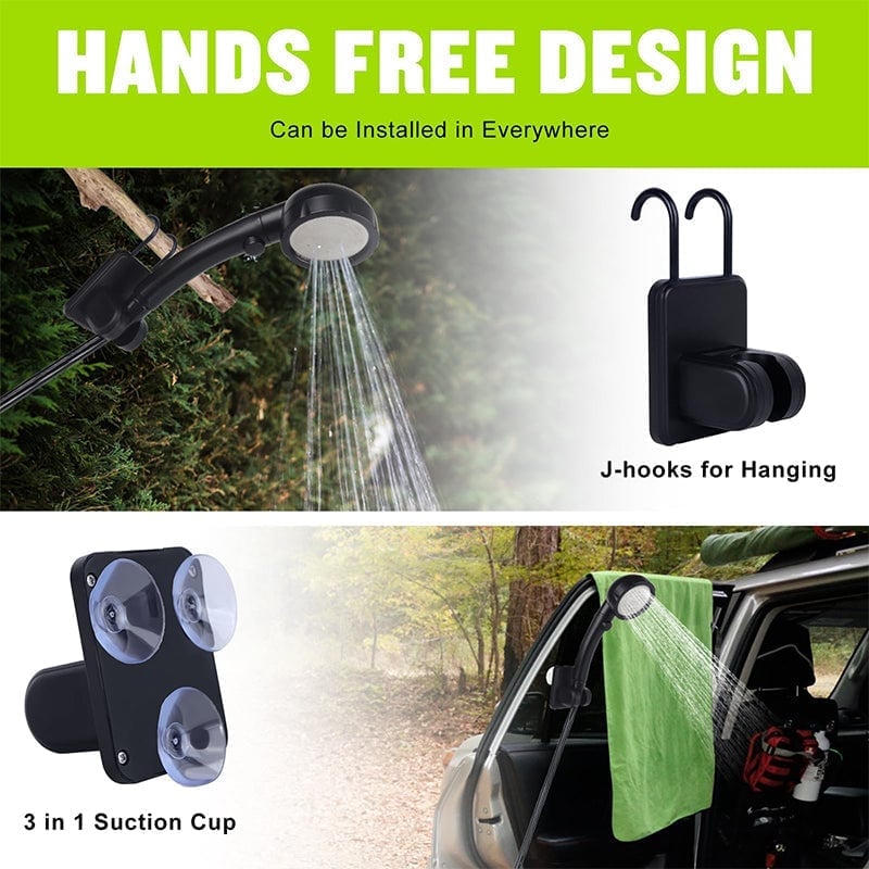 Sakerplus Portable Rechargeable Outdoor Camping Shower Pump