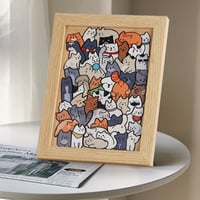 Tier-Stapelspiel Holzpuzzle Lernspielzeug Set
