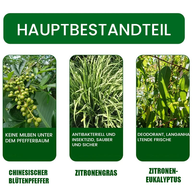 Milbenentfernungsspray mit Spezialeffekt