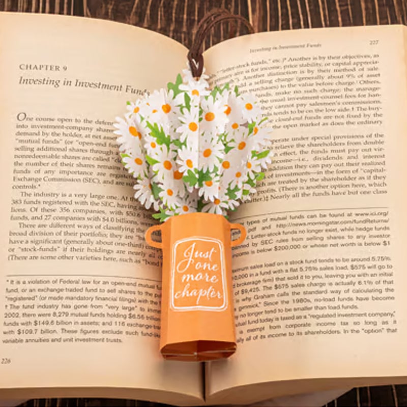 Pre-sale for two weeks-Elegant Bouquet Pop-Up Bookmark
