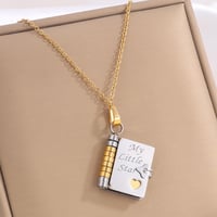 English/Spanish - My Little Star Book Necklace for Daughter