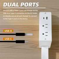 Retractable Rotating Power Strip Extender