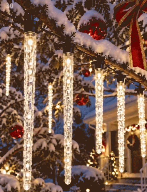Three-step setup demonstration for music sync icicle lights