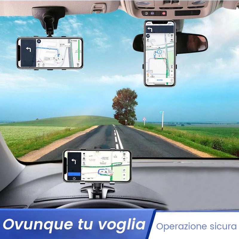 Portacellulare universale da cruscotto per auto