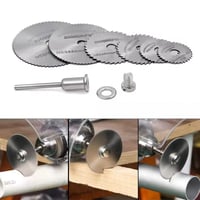 Set van 6 stuks metalen HSS-cirkelzaagbladen