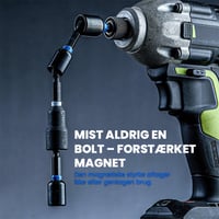 Magnetisk slagmøtrik driversæt