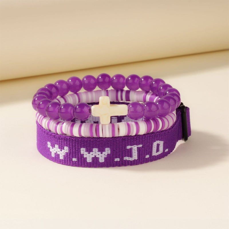 Clay Cross Card Bracelet Set
