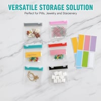 Self-sealing zipper medicine bags