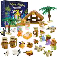 2025 Nativity Advent Calendar – 24-Day Building Block Set Christmas Countdown Gift