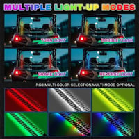 Sakerplus® Spiral RGB LED Whip Lights Set