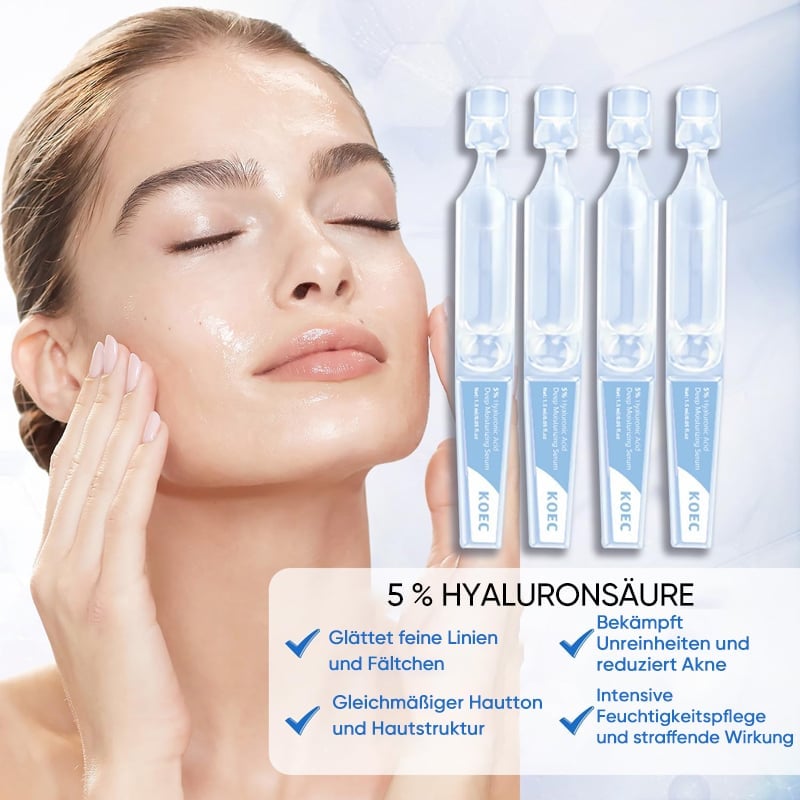 Hyaluronsäure- und Vitamin-C-Essenz für die Einzeldosierung