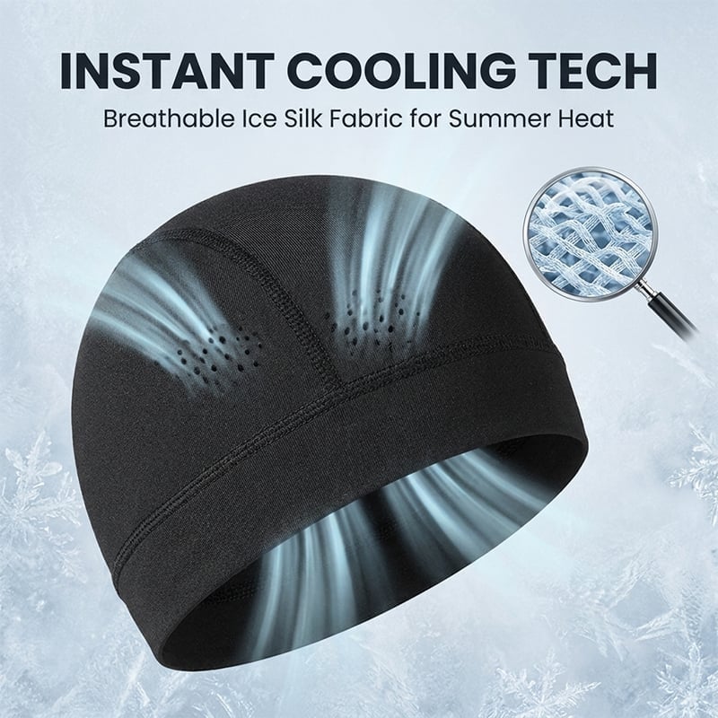 Cooling Ice Silk Cycling Cap