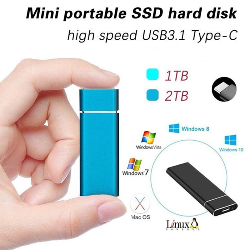 Portable Solid State External Hard Drive, Ultra Speed External SSD