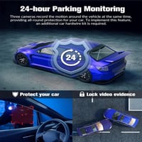 HD triple-lens driving recorder