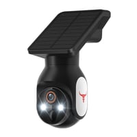 Solar powered color night vision camera