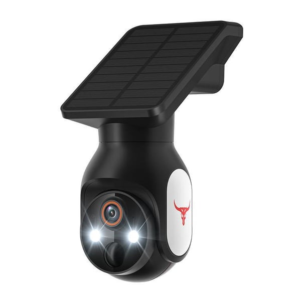 Solar powered color night vision camera