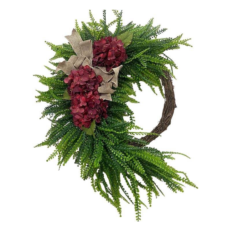 Garden-Style Hydrangea Wreath