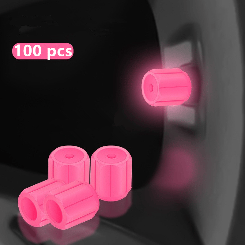 Universal Fluorescent Tire Valve Caps (4 PCS/Set)