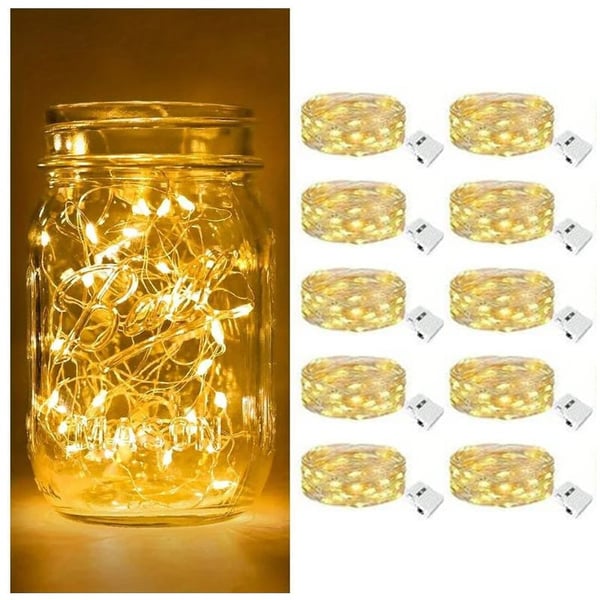 Warmweiße 2M Sternenlichterkette