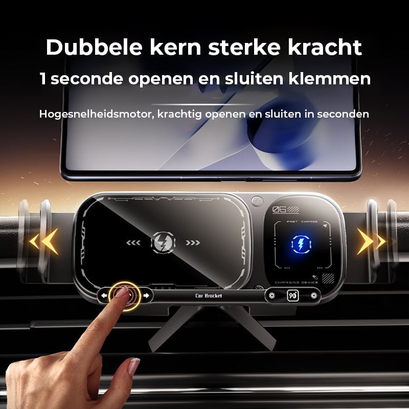 Draadloze oplaadbare roterende autohouder