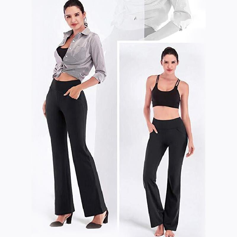 Damen hoher Taille und ausgestelltem Bein Yogahose