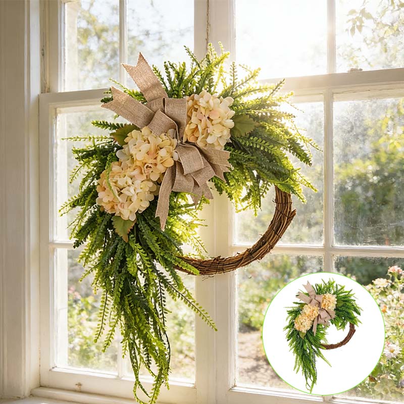 Garden-Style Hydrangea Wreath