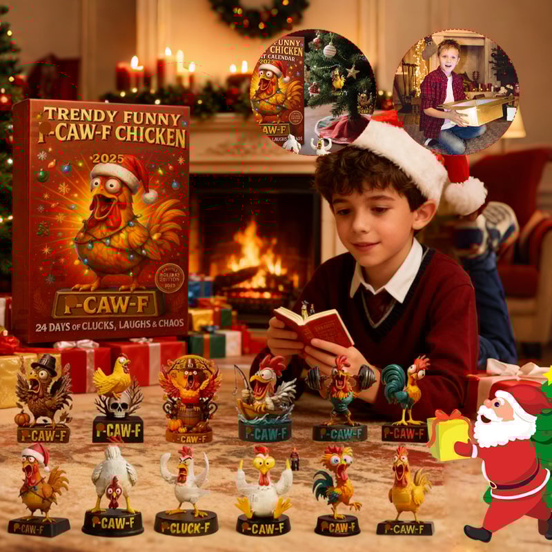 Funny Chicken Christmas Advent Calendar