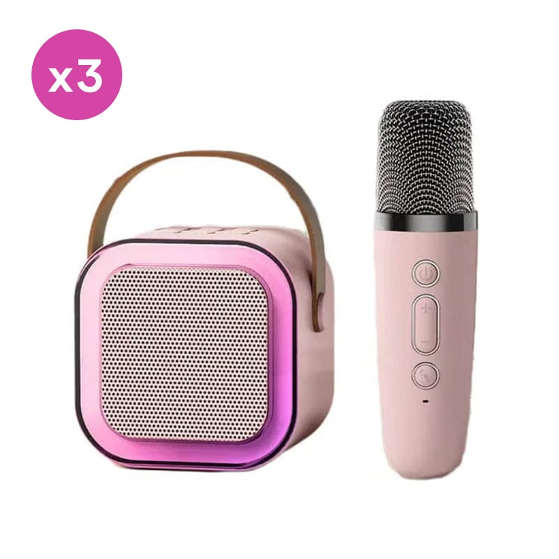 Mini Karaoke Machine with Wireless Microphones