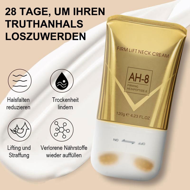 Straffende und hebende Halscreme