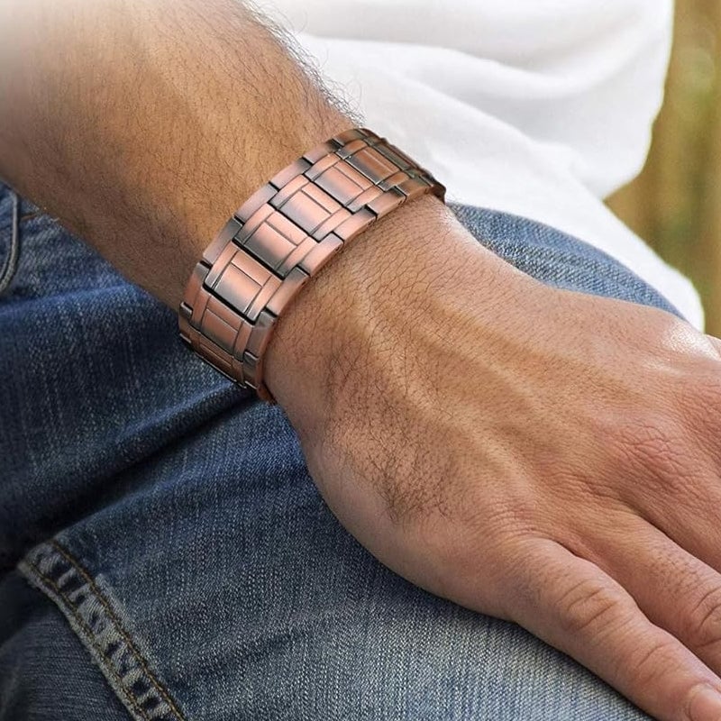 Ultrastarkt magnetiskt koppararmband