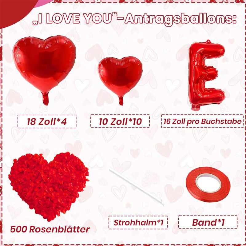 Valentinstag-Ballondekorationen