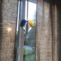 Färgad hjärtformad solfångare