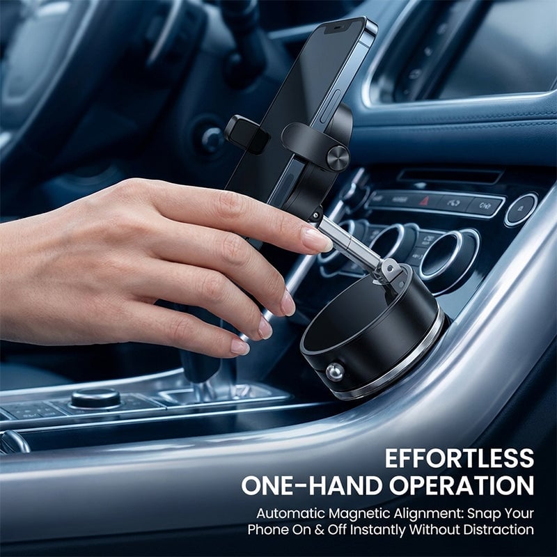 2-in-1 Vacuum Magnetic Phone Holder